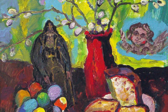 Пасхальный натюрморт. 2013. Холст, масло. 80х70